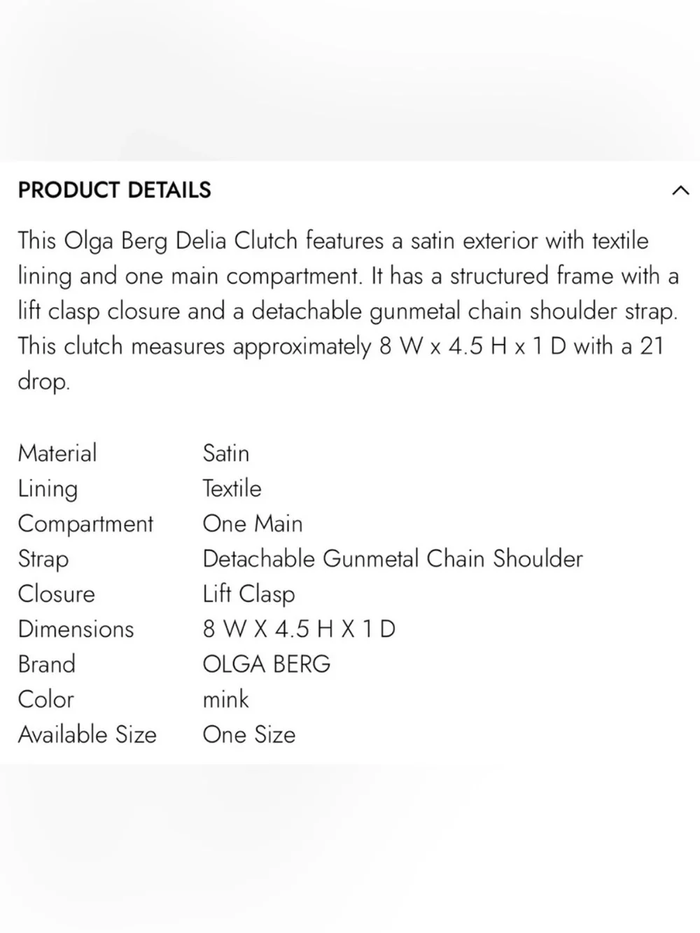 Olga Berg used one